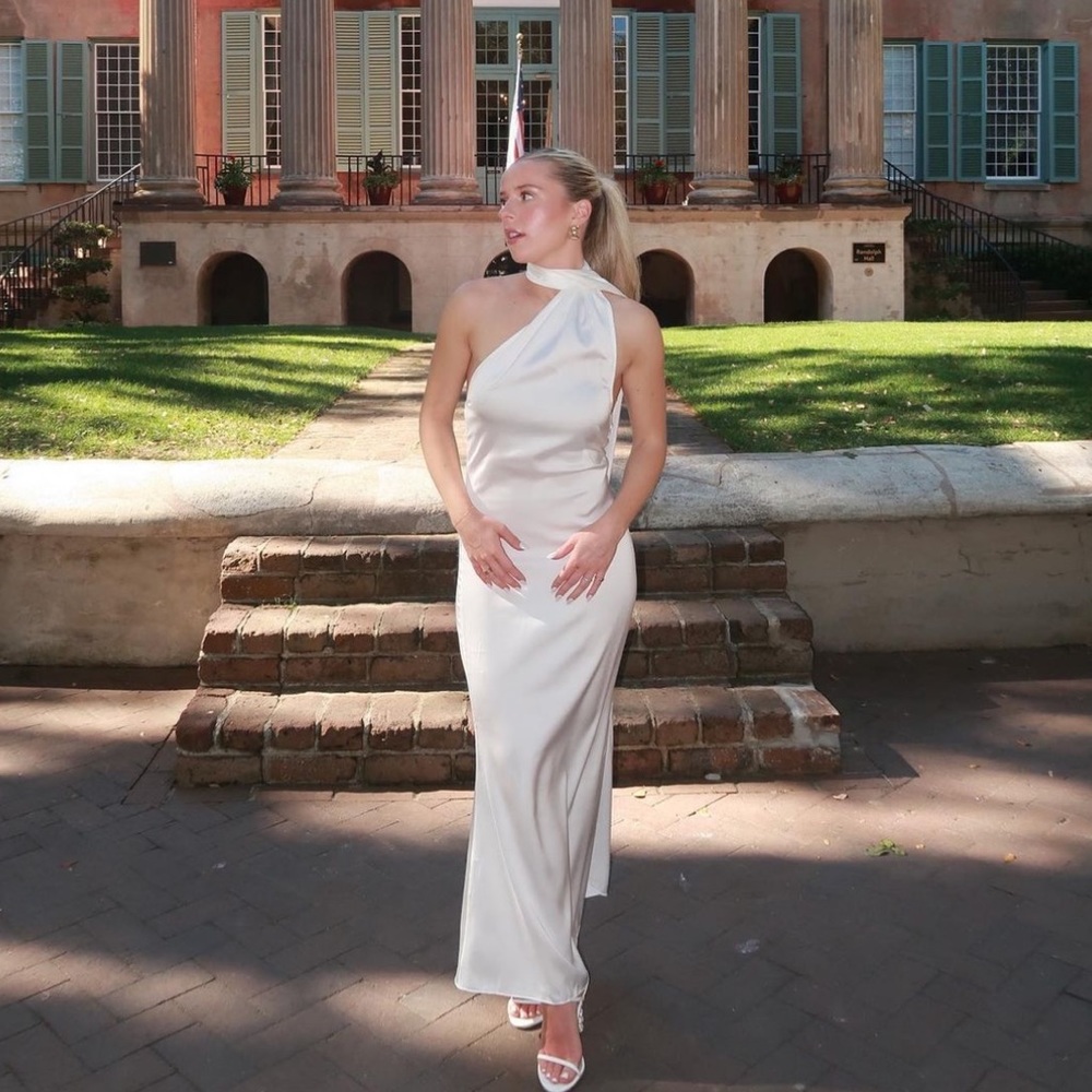 WHITE Silk Gown
